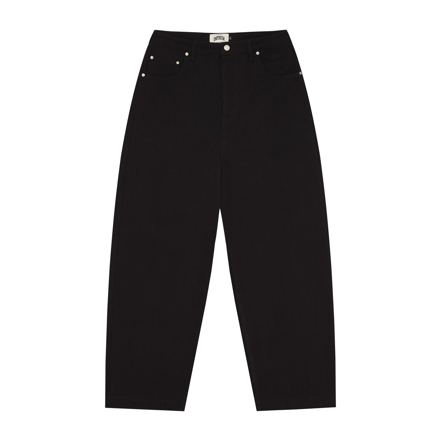 Stitch Logo Denims - Black Herringbone