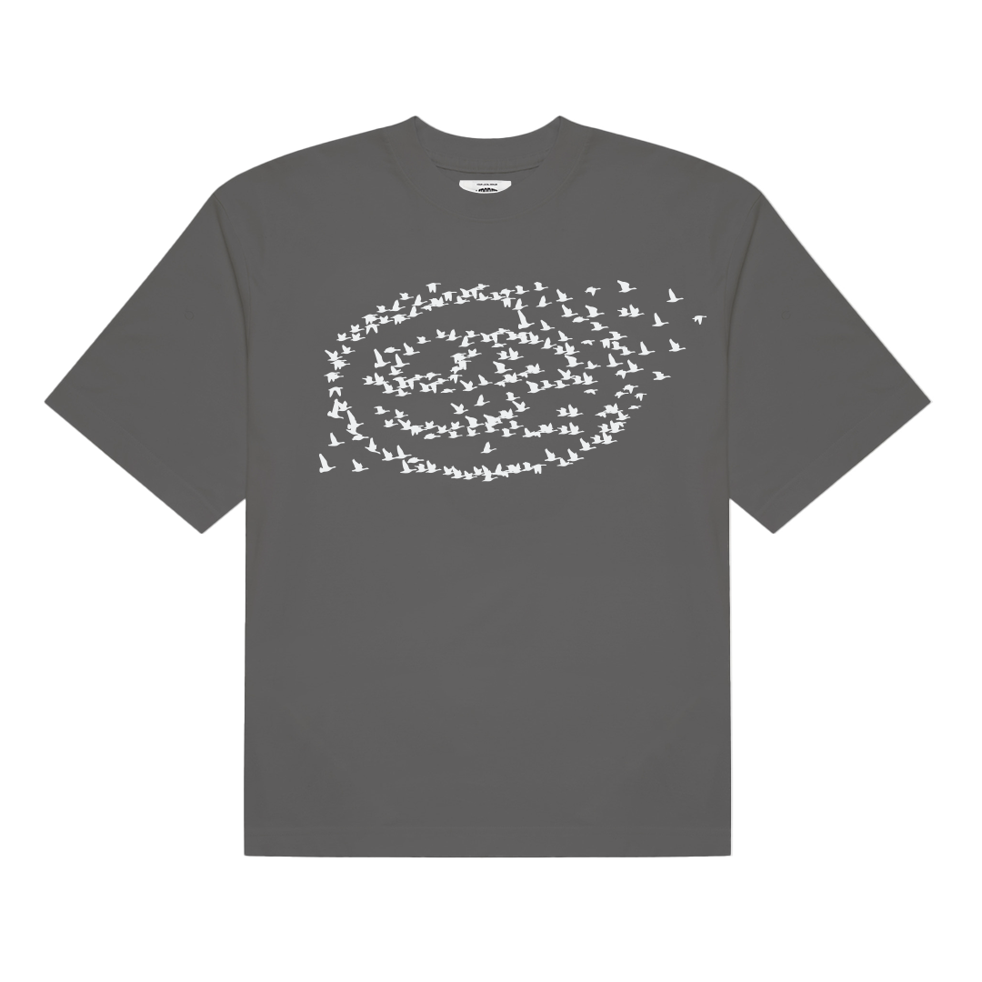 Migration Logo Tee - Charcoal