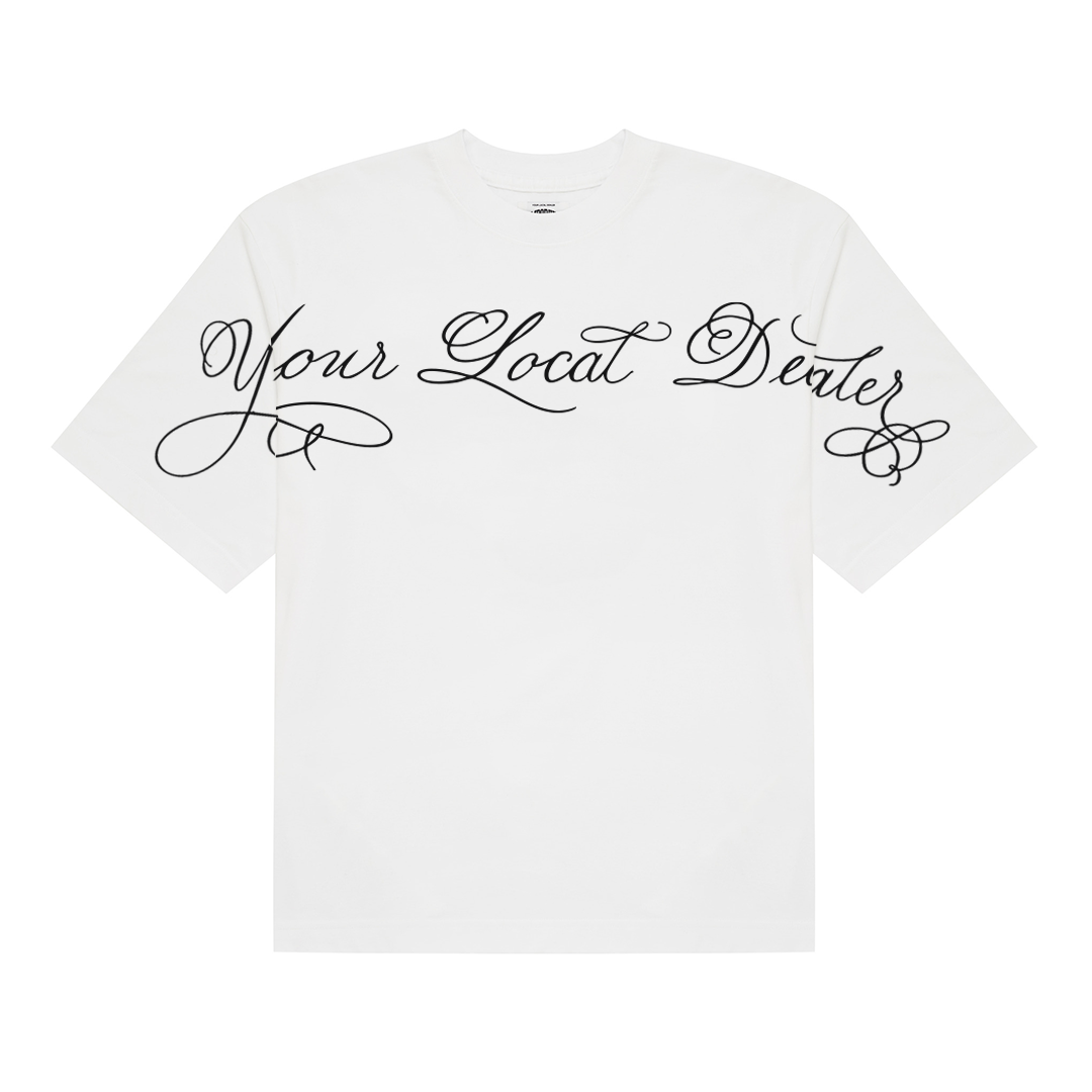 Cursive Logo Tee - White