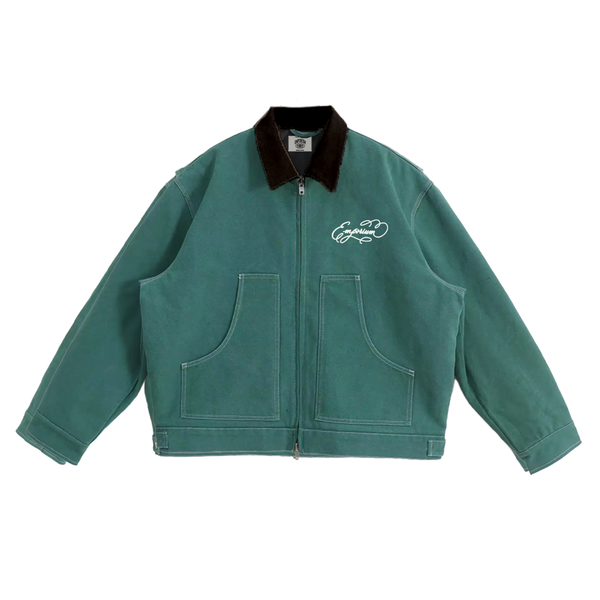 Script Logo Work Jacket - Evergreen – Emporium Dublin