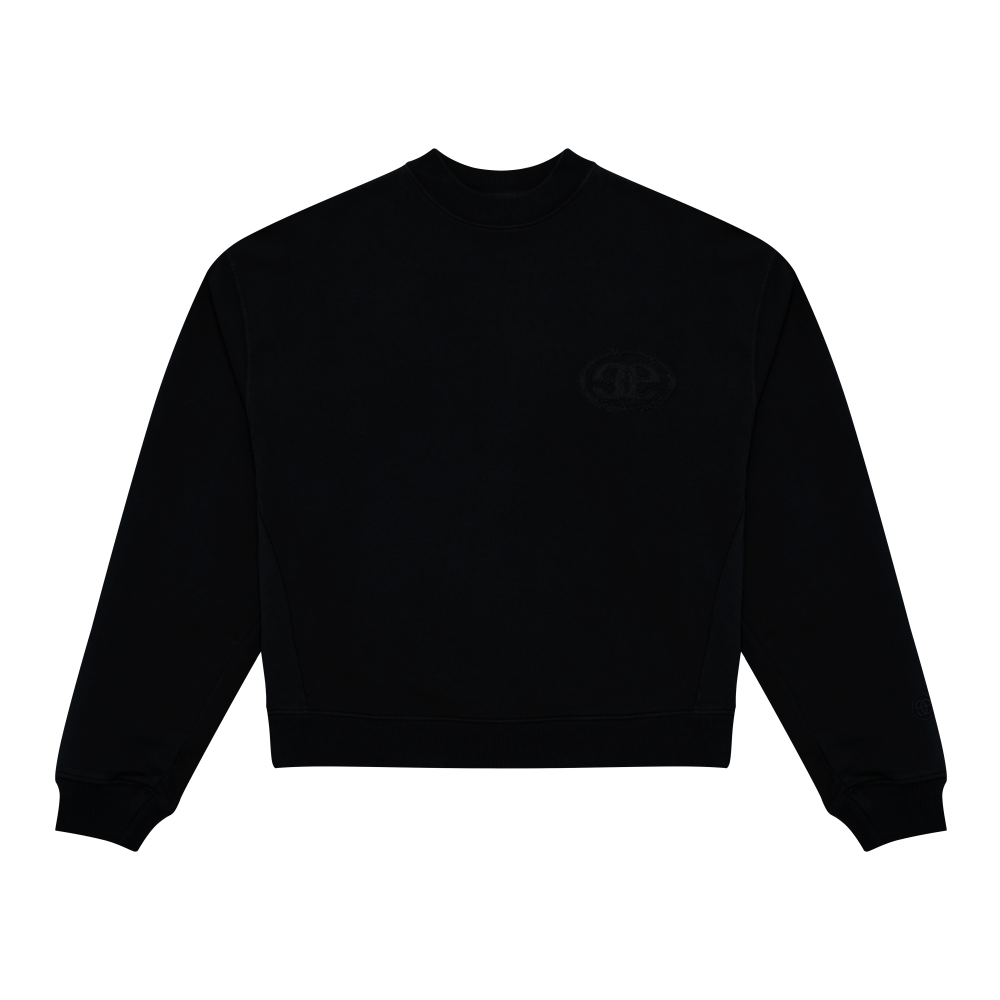 Appliqué Logo Crew - Black