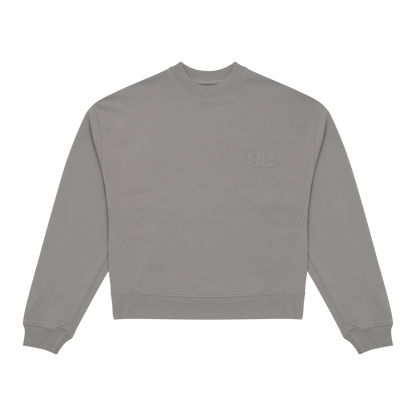 Appliqué Logo Crew - Faded Grey