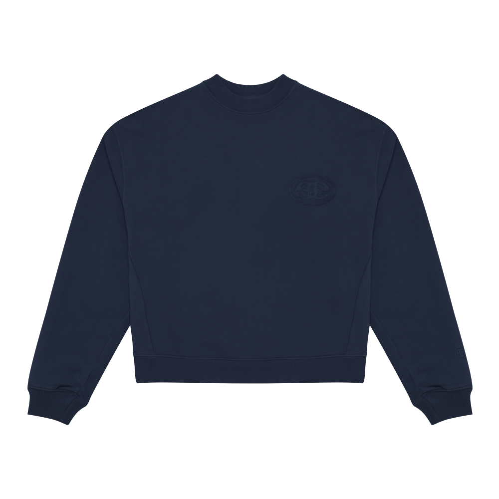 Appliqué Logo Crew - Faded Blue