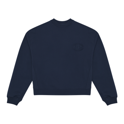 Appliqué Logo Crew - Faded Blue