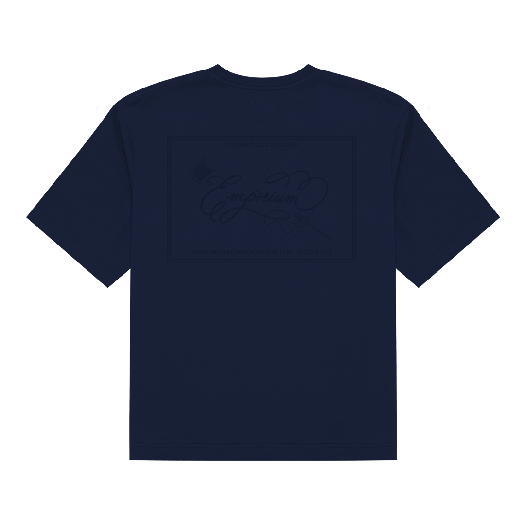 Label Pocket Tee - Navy