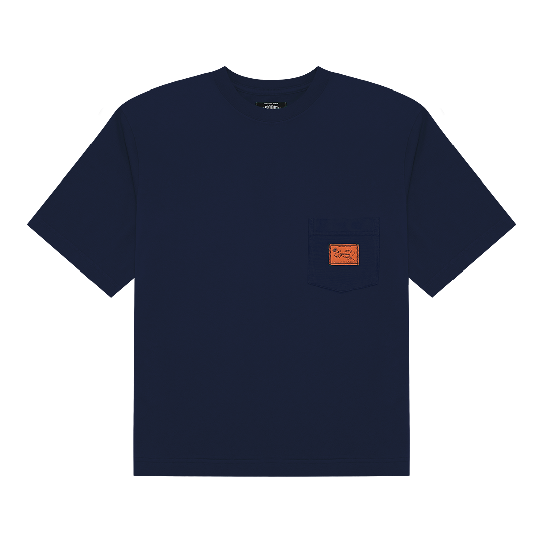 Label Pocket Tee - Navy