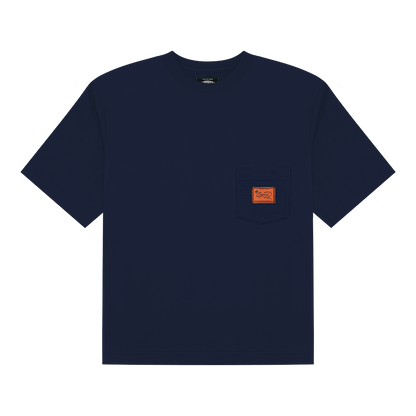Label Pocket Tee - Navy