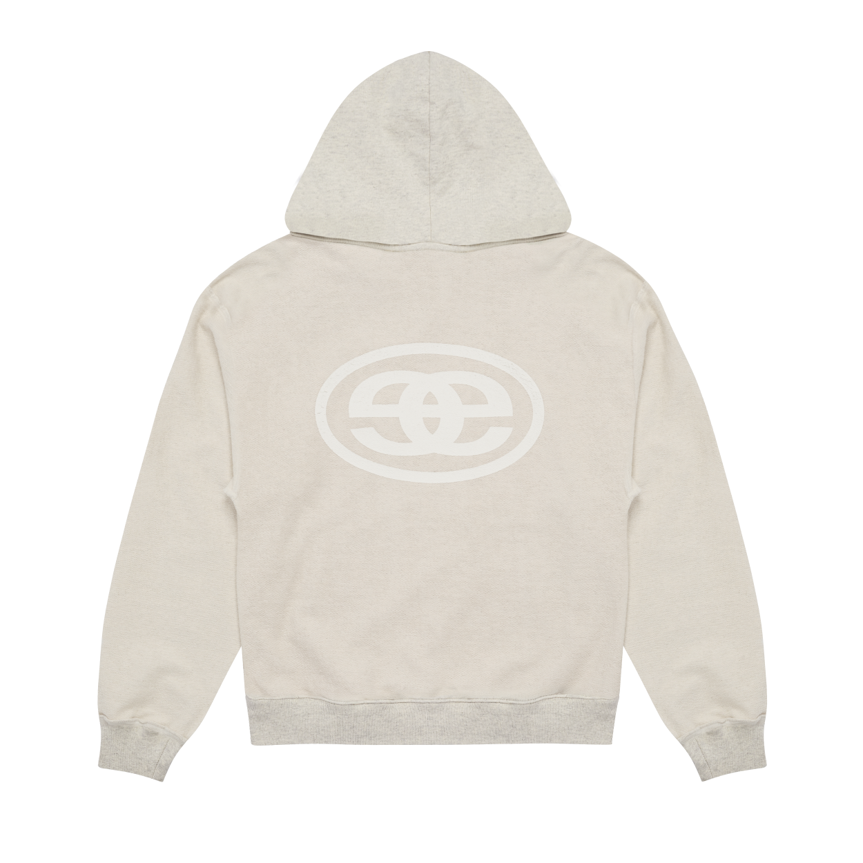 Reversible Arc Logo Hoodie - Snow Marl