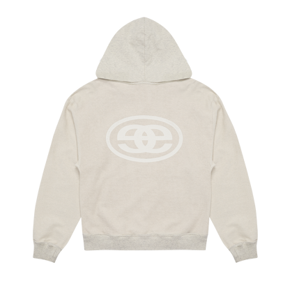 Reversible Arc Logo Hoodie - Snow Marl