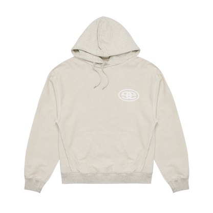 Reversible Arc Logo Hoodie - Snow Marl