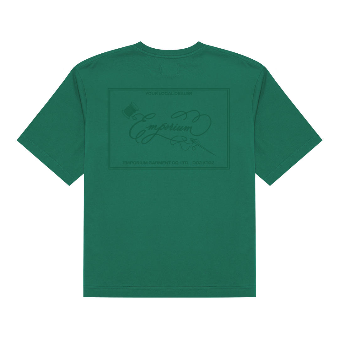 Label Pocket Tee - Evergreen