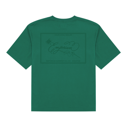 Label Pocket Tee - Evergreen