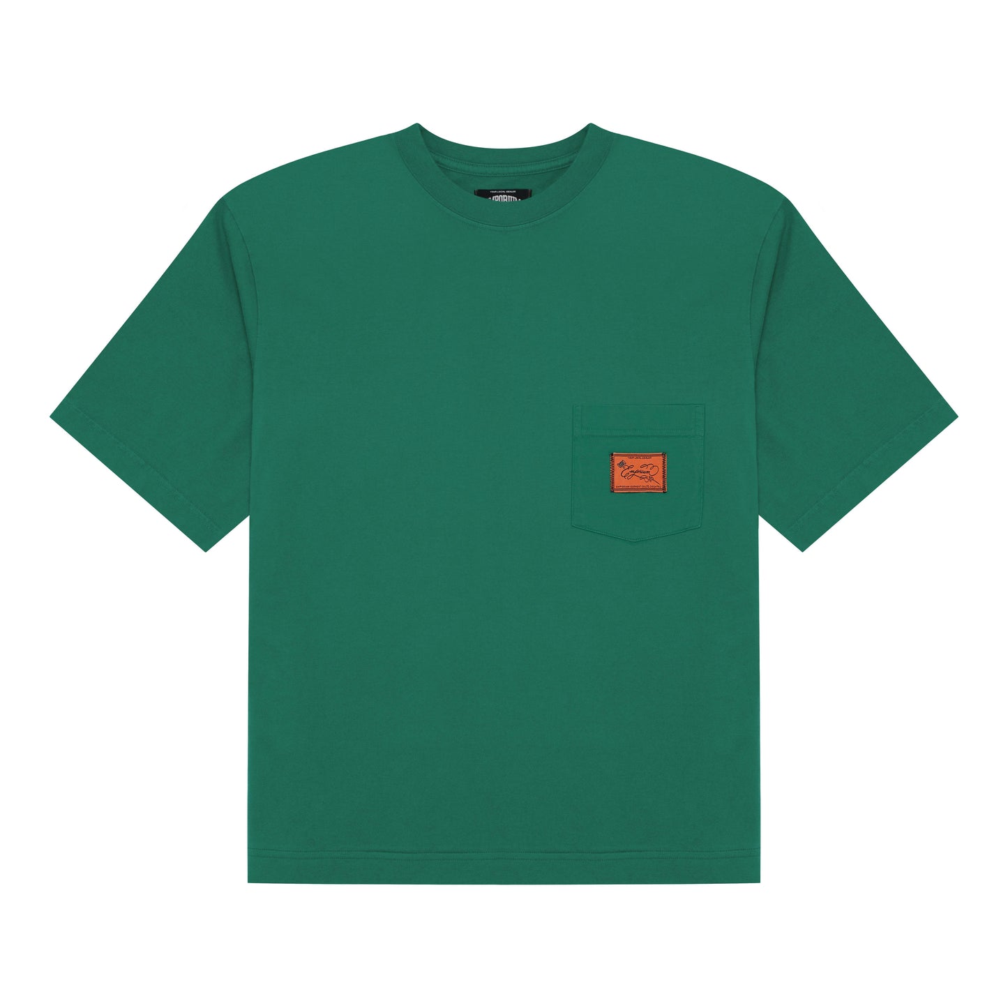 Label Pocket Tee - Evergreen