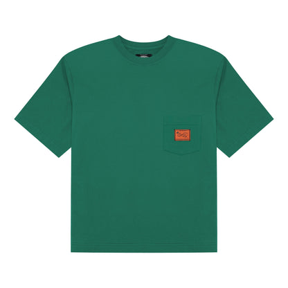 Label Pocket Tee - Evergreen