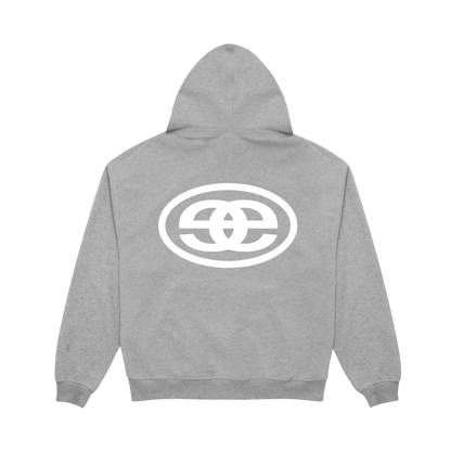 Reversible Logo Hood - Grey Marl