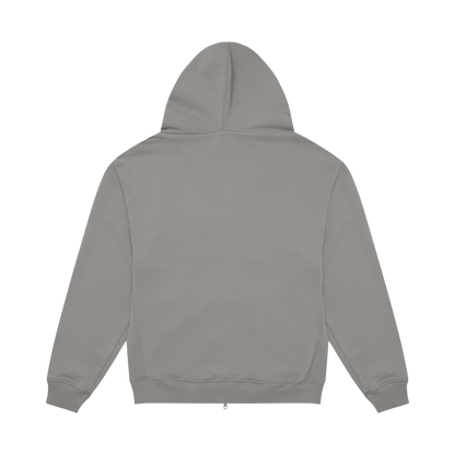 Mirage Logo Zip Hood - Faded Grey