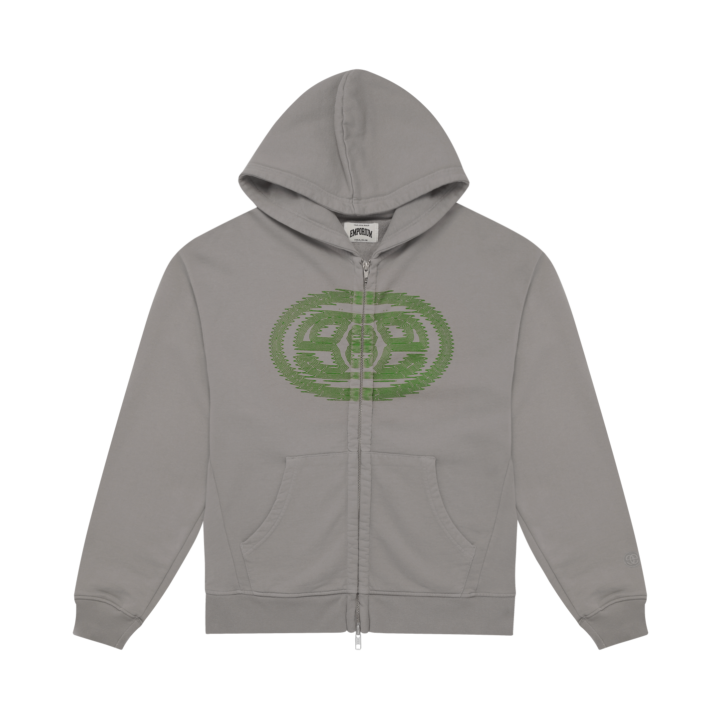 Mirage Logo Zip Hood - Faded Grey