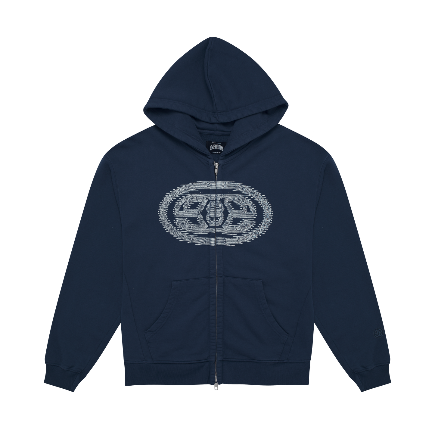 Mirage Logo Zip Hood - Faded Blue