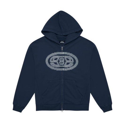 Mirage Logo Zip Hood - Faded Blue