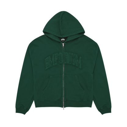 Arc Logo Zip Hood - Evergreen