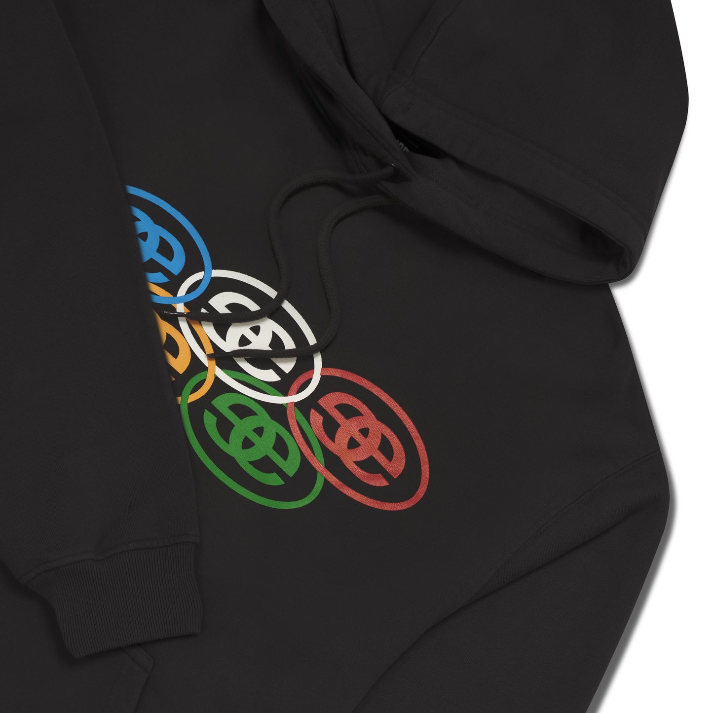 Olympics Logo Hood - Faded Black
