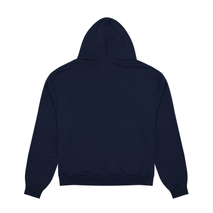 Reversible Arc Logo Hoodie - Faded Navy