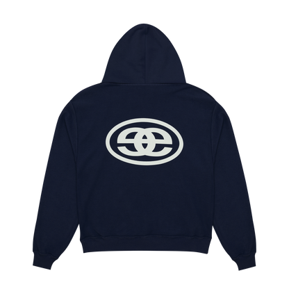 Reversible Arc Logo Hoodie - Faded Navy