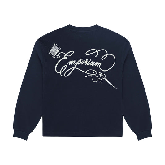 Script Logo Waffle - Navy