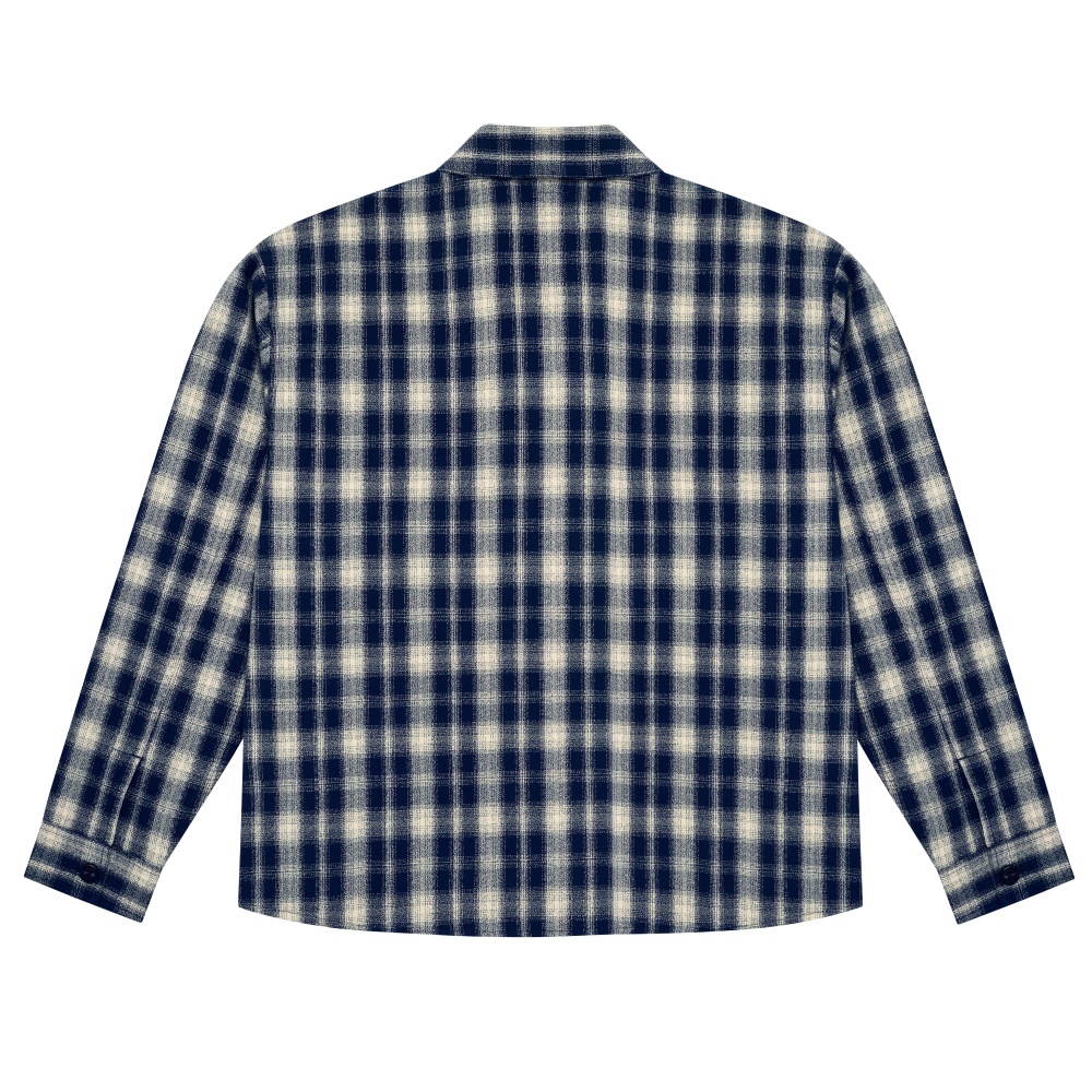 Idle Zip Shirt - Navy/Cream