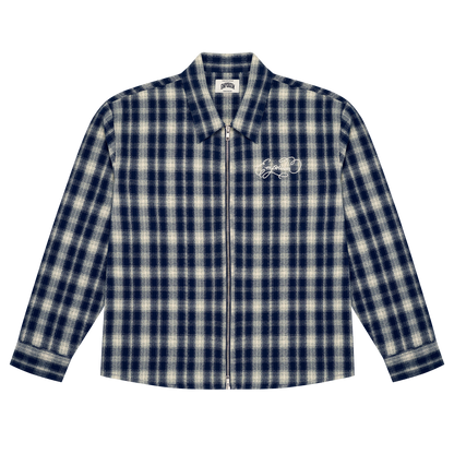 Idle Zip Shirt - Navy/Cream