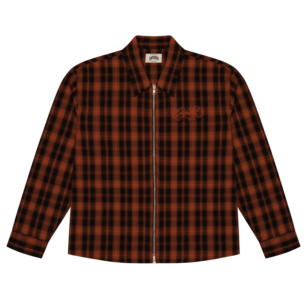 Idle Zip Shirt - Orange/Black