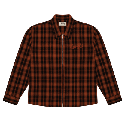 Idle Zip Shirt - Orange/Black