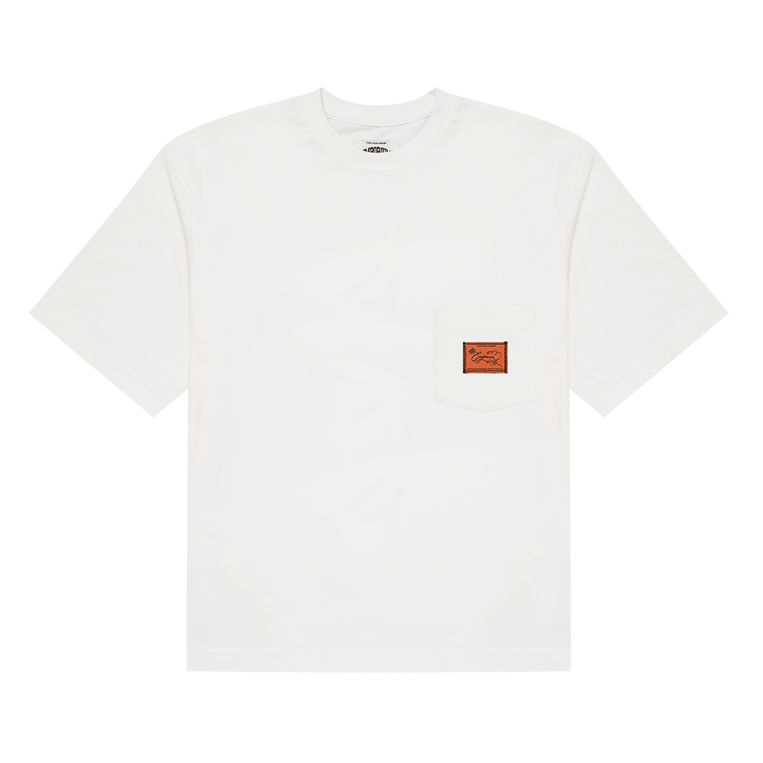 Label Pocket Tee - White