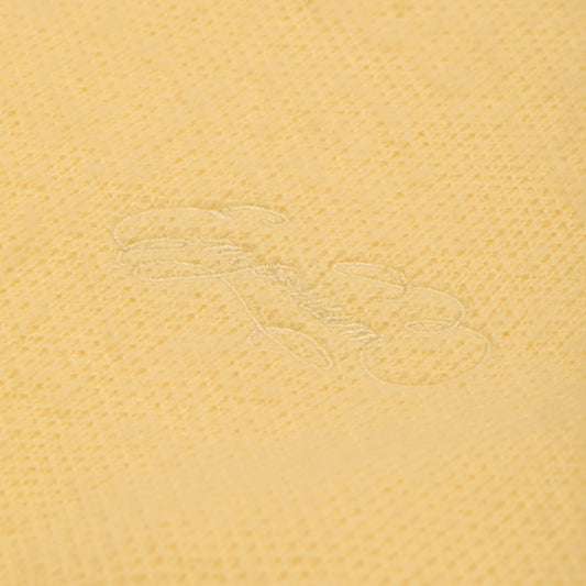 Script Mohair Knit - Butter Yellow
