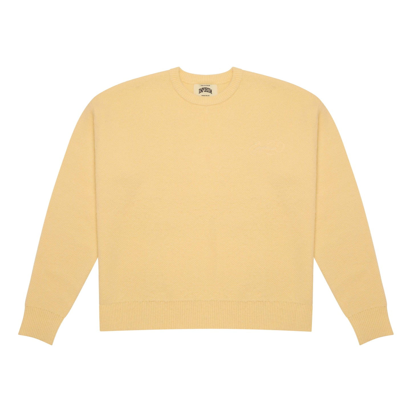Script Mohair Knit - Butter Yellow