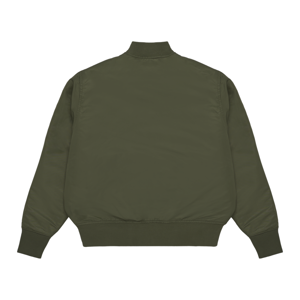 Reversible Bomber Jacket - Khaki Green