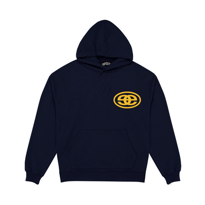 Reversible Logo Hood - Faded Navy