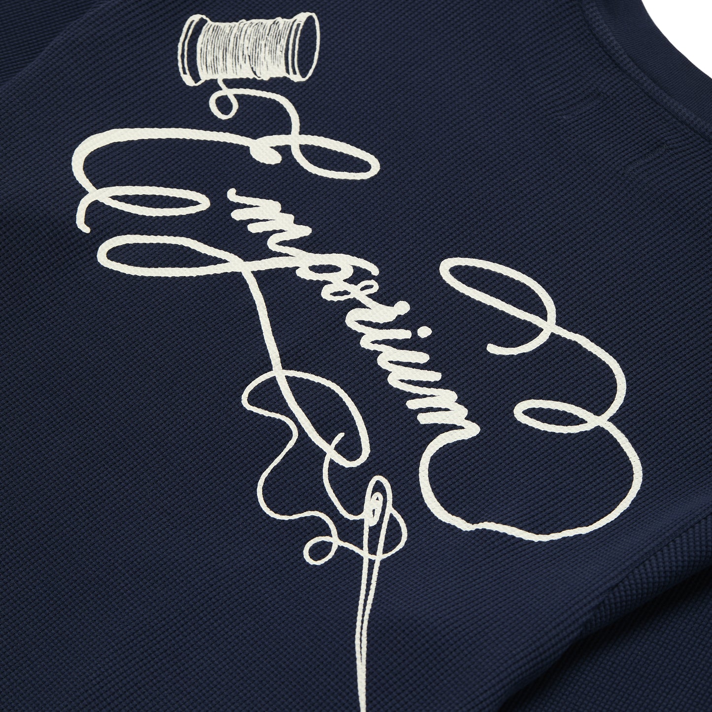 Script Logo Waffle - Navy
