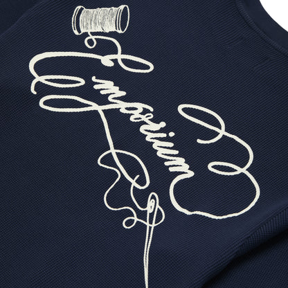 Script Logo Waffle - Navy