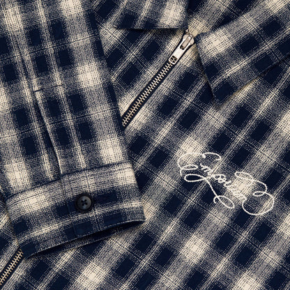 Idle Zip Shirt - Navy/Cream