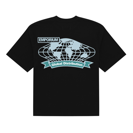 Global Distribution Logo Tee - Black