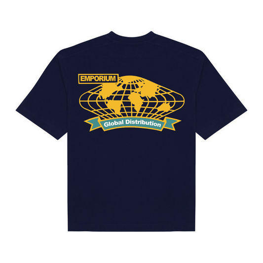 Global Distribution Logo Tee - Navy