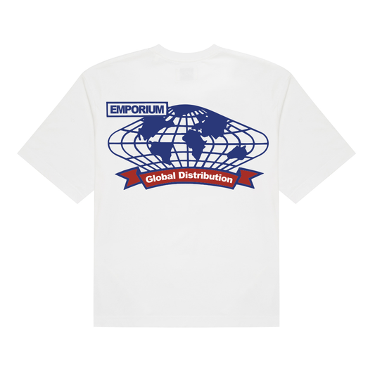 Global Distribution Logo Tee - White