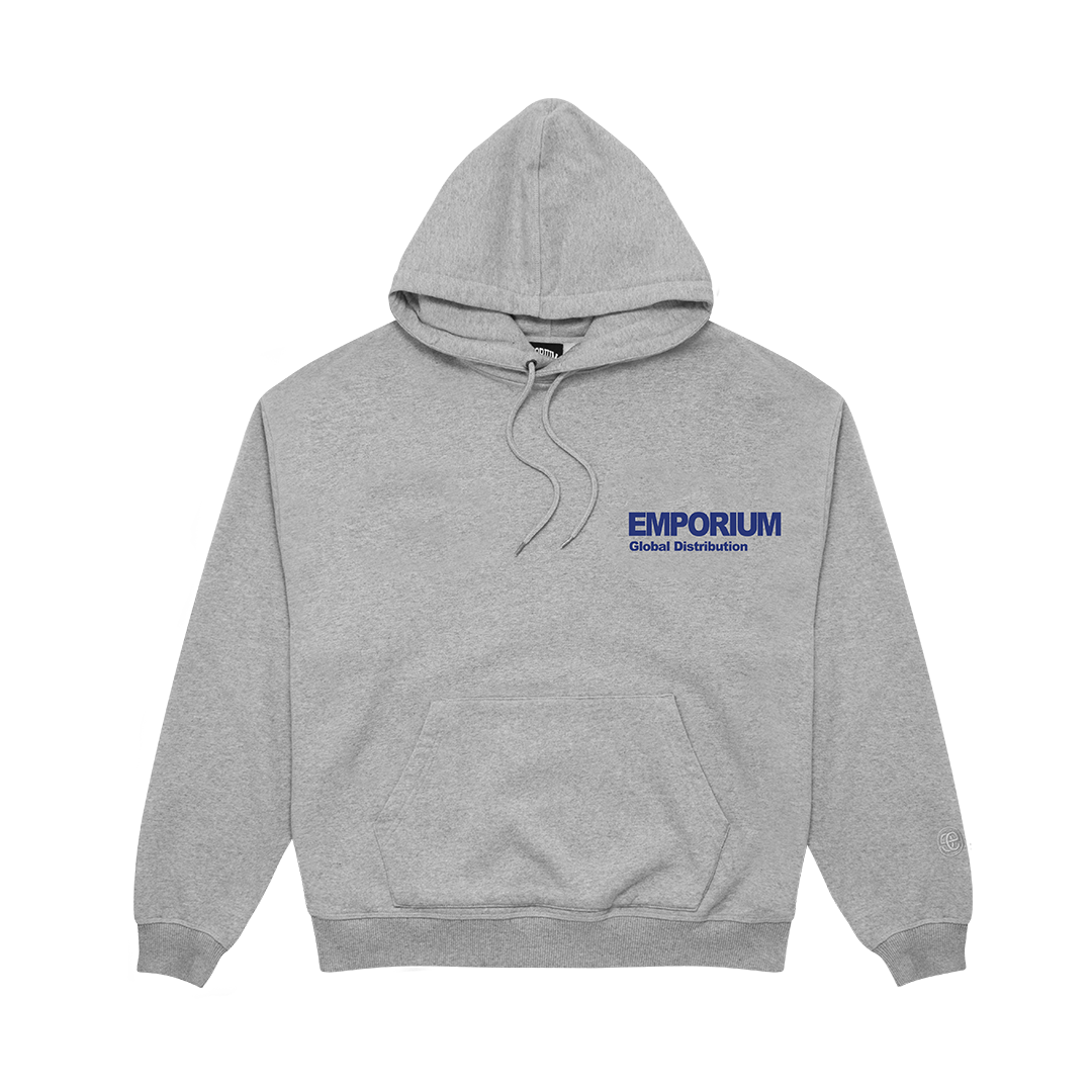 Global Distribution Logo Hood - Grey Marl