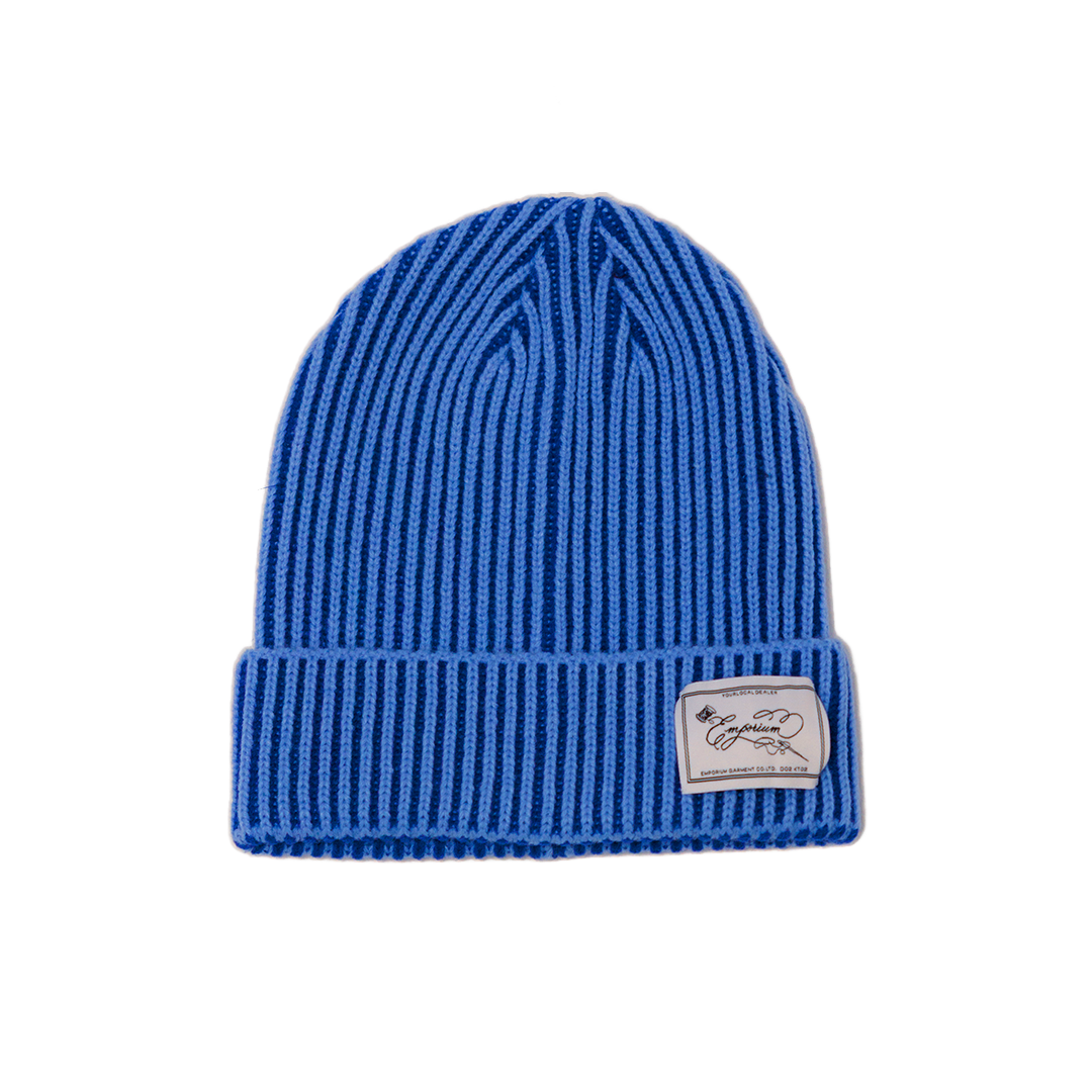 Fisherman Beanie - Blue/Blue