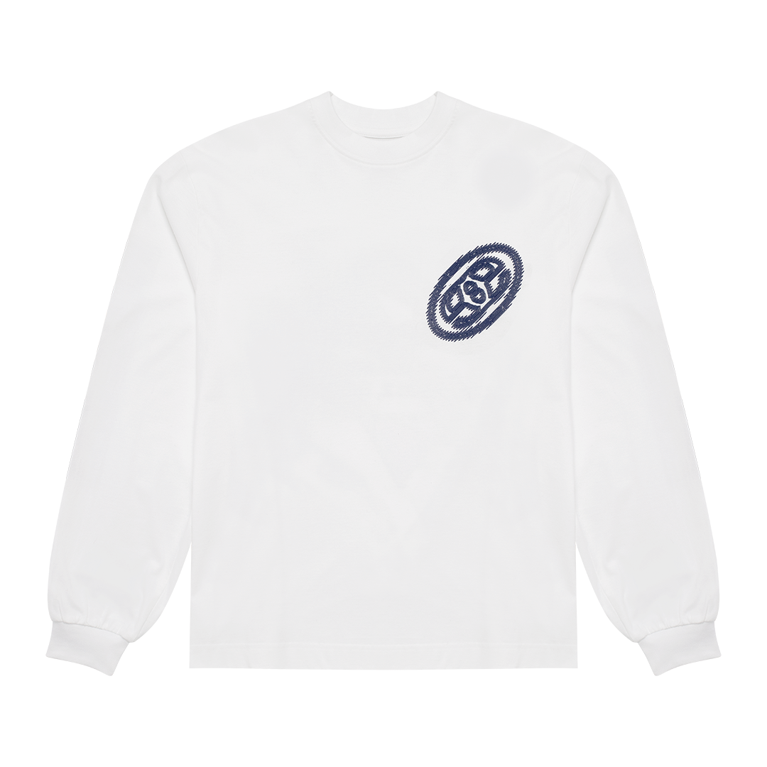 Mirage Logo Longsleeve - White