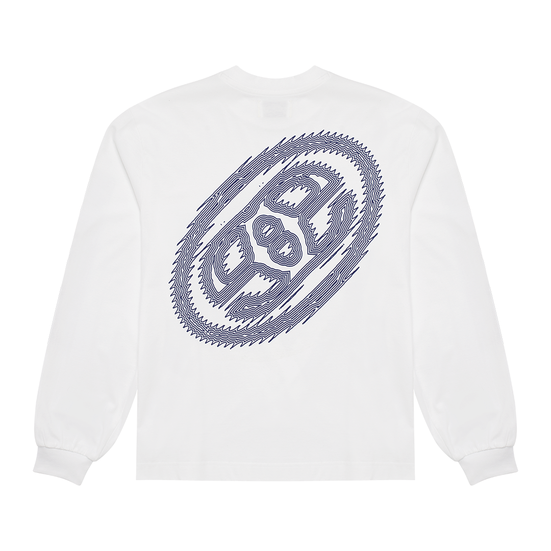 Mirage Logo Longsleeve - White