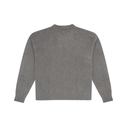 EE Logo Mohair Knit - Grey