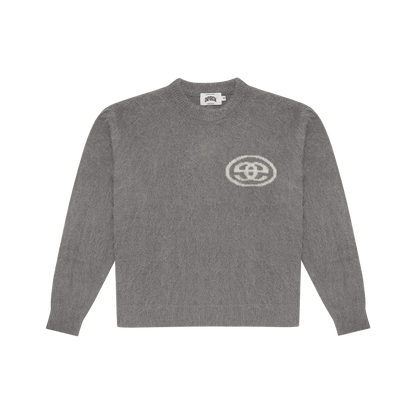 EE Logo Mohair Knit - Grey