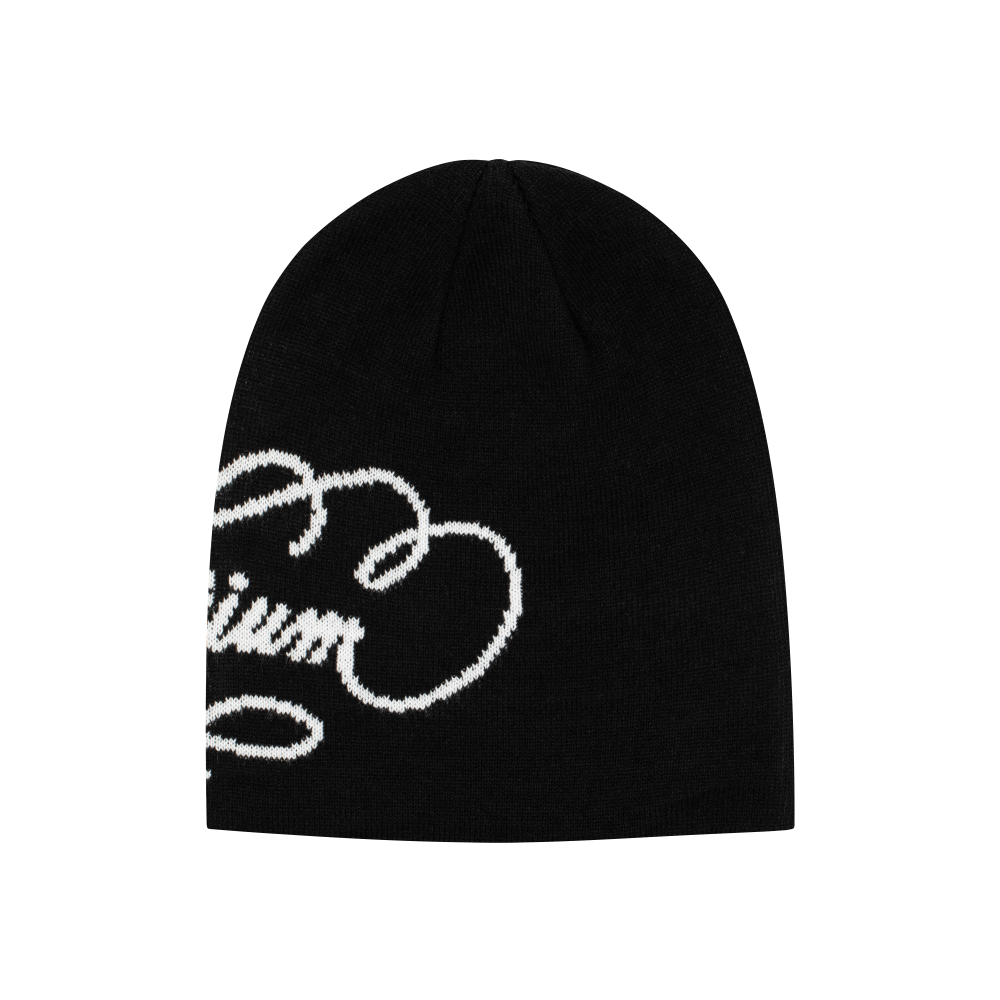 Script Logo Beanie - Black